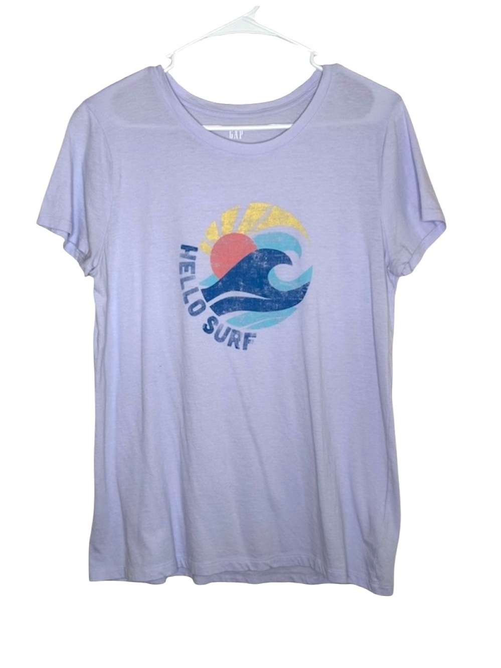 Gap Summer Graphic Tee Lavender Size L